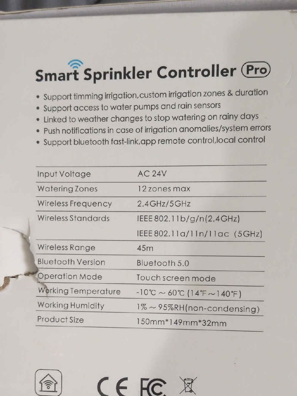 Smart Sprinkler Controller Pro - White